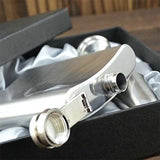 7 Oz Jack Stainless Steel Hip Flask Set