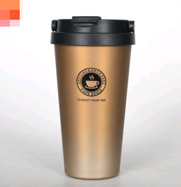 New coffee cup double layer 304 stainless steel stretch liner mug cup