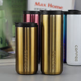 Gradient Color Direct Drinking Coffee Cup Vacuum Water Cup 304 Stainless Steel Vacuum Cup