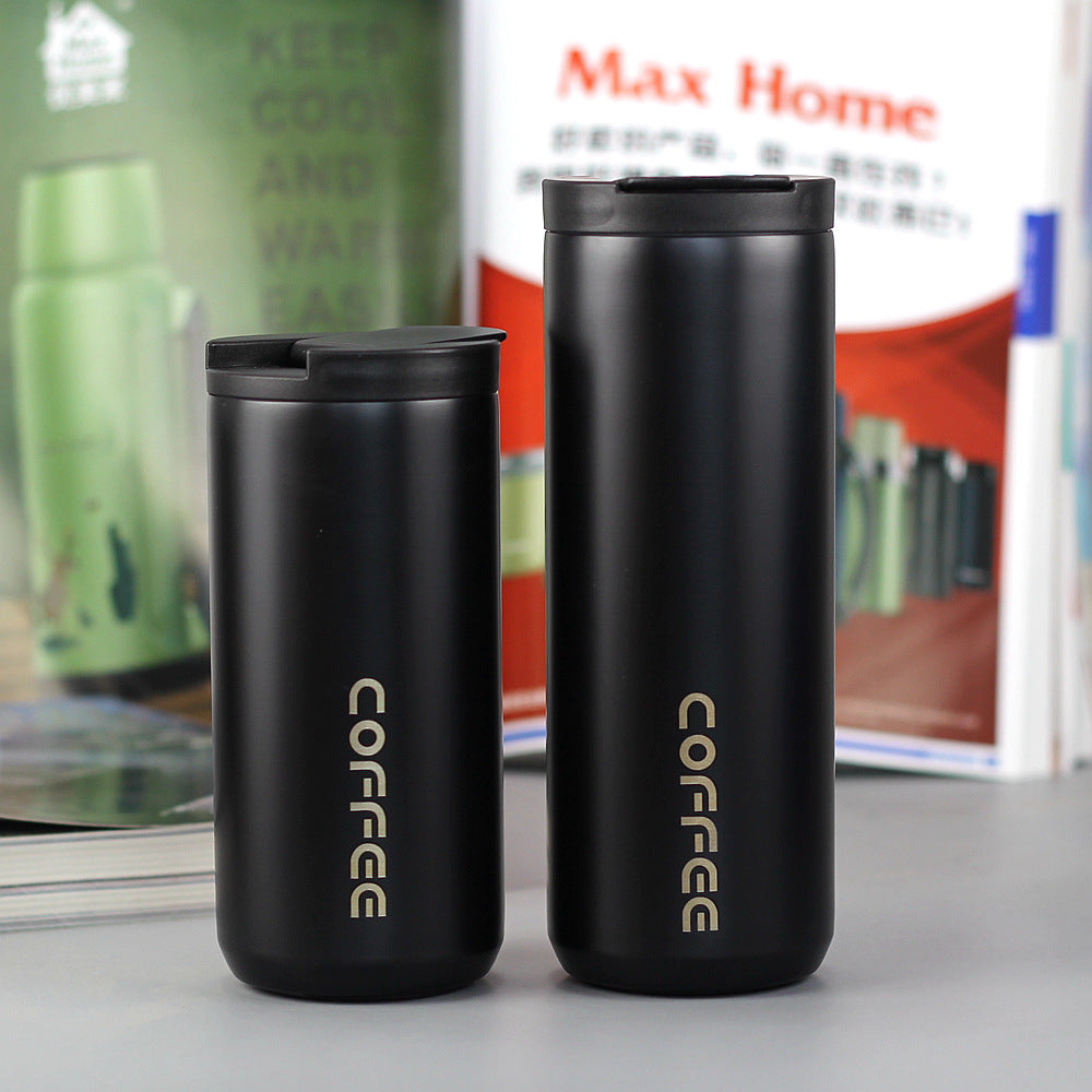 Gradient Color Direct Drinking Coffee Cup Vacuum Water Cup 304 Stainless Steel Vacuum Cup