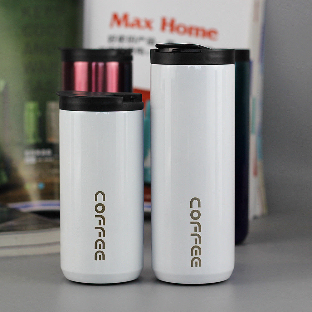 Gradient Color Direct Drinking Coffee Cup Vacuum Water Cup 304 Stainless Steel Vacuum Cup