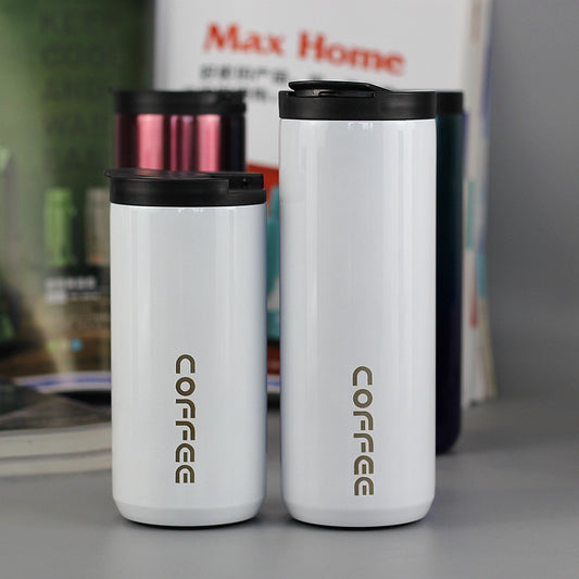 Gradient Color Direct Drinking Coffee Cup Vacuum Water Cup 304 Stainless Steel Vacuum Cup