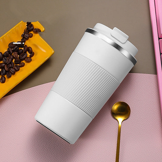 The New 304 Stainless Steel Vacuum Flask Creative Business Office Three-Generation Coffee Cup Personalized Accompanying Cup