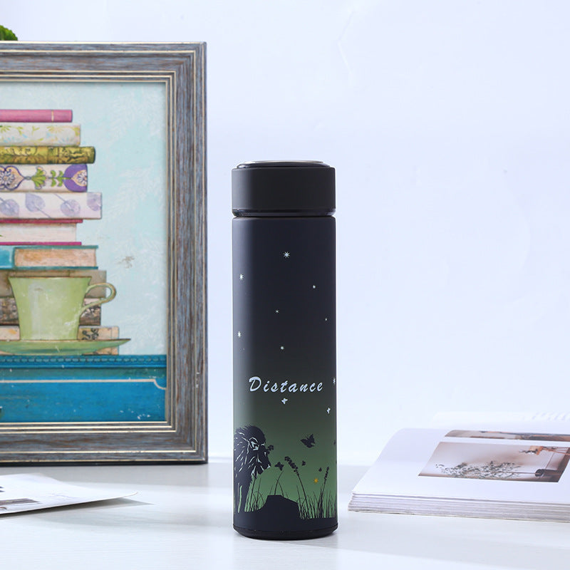 Stainless steel vacuum flask straight body