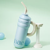 Handle Stainless Steel Vacuum Cup Large Capacity Portable