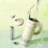 Handle Stainless Steel Vacuum Cup Large Capacity Portable