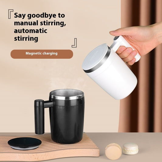 Automatic Stirring Coffee Dried Egg White Electric Stainless Steel Cup Lazy Water Cup