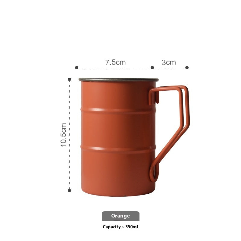 Distressed Camping Mug Outdoor Stainless Steel Coffee Cup