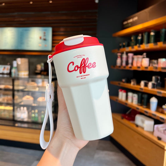 Car Portable Stainless Steel Double-layer Car Mug