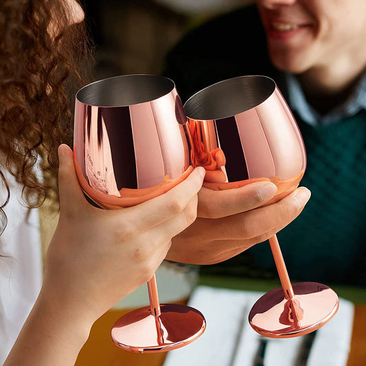 Retro Stainless Steel Plated Goblet